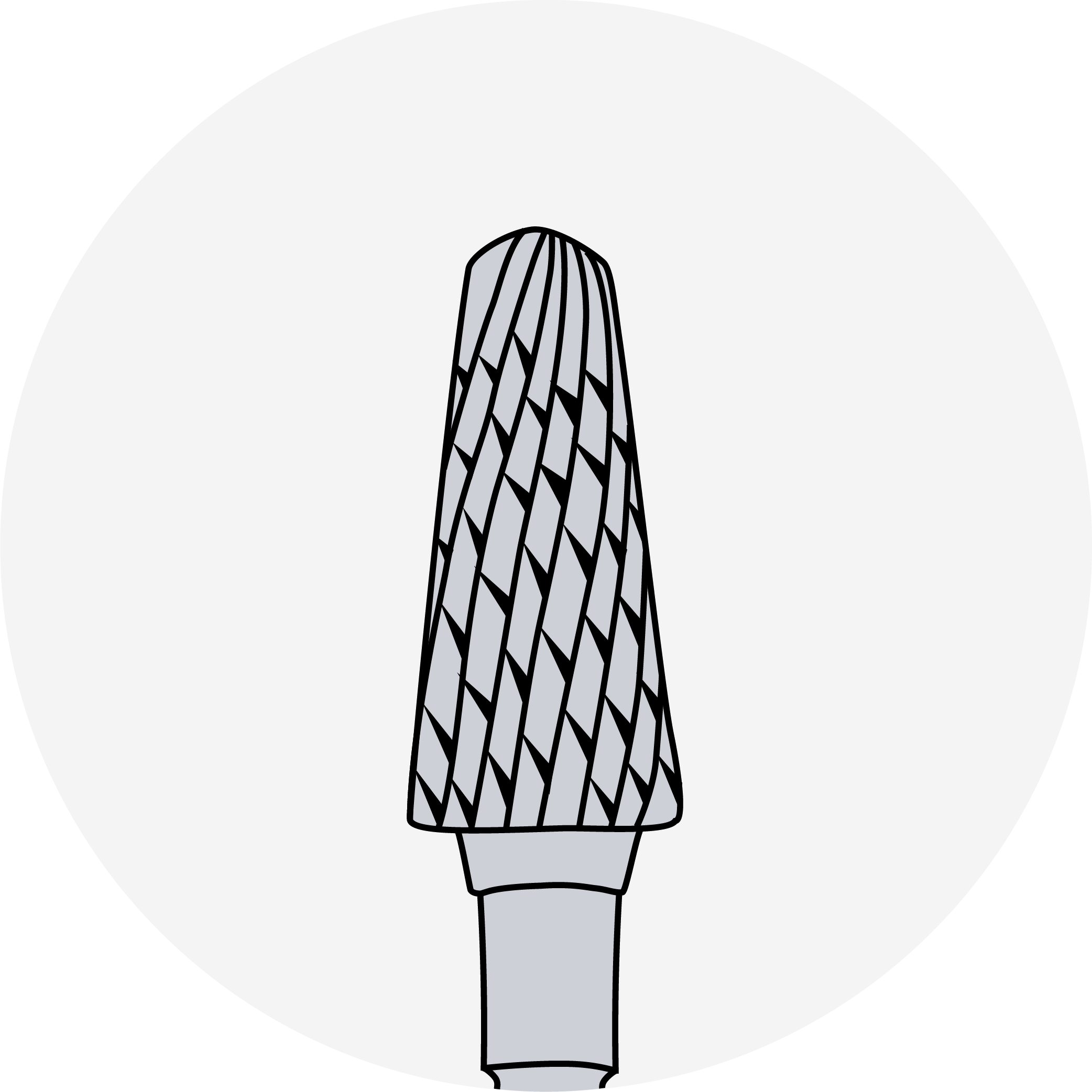 STALEKS PRO Carbide Nail Drill Bit - Frustum Shape, Yellow (Very Soft), 6mm Head, For Manicure/Pedicure