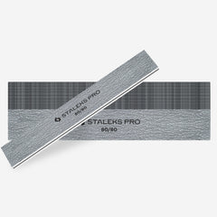 STALEKS Straight wide mineral nail file 80/80 grit (25 pcs)
