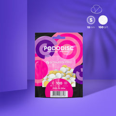 Archivos desechables blancos con una capa de espuma suave para el disco de pedicura PODODISC STALEKS PRO S (50 unidades)