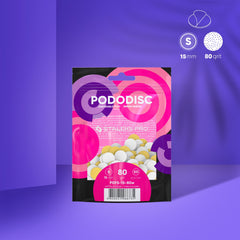 Archivos desechables blancos con una capa de espuma suave para el disco de pedicura PODODISC STALEKS PRO S (50 unidades)