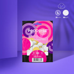 Archivos desechables blancos con una capa de espuma suave para el disco de pedicura PODODISC STALEKS PRO L (50 unidades)