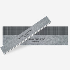 STALEKS Straight wide mineral nail file 100/100 grit (25 pcs)