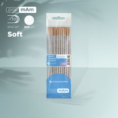 Limas desechables papmam (base blanda) en una base de madera SMART 20 (10 pcs)