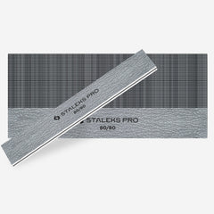 STALEKS Straight wide mineral nail file 80/80 grit (50 pcs)