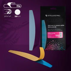 Limas desechables para lima de uñas en forma de media luna EXCLUSIVE 42 (50 piezas)