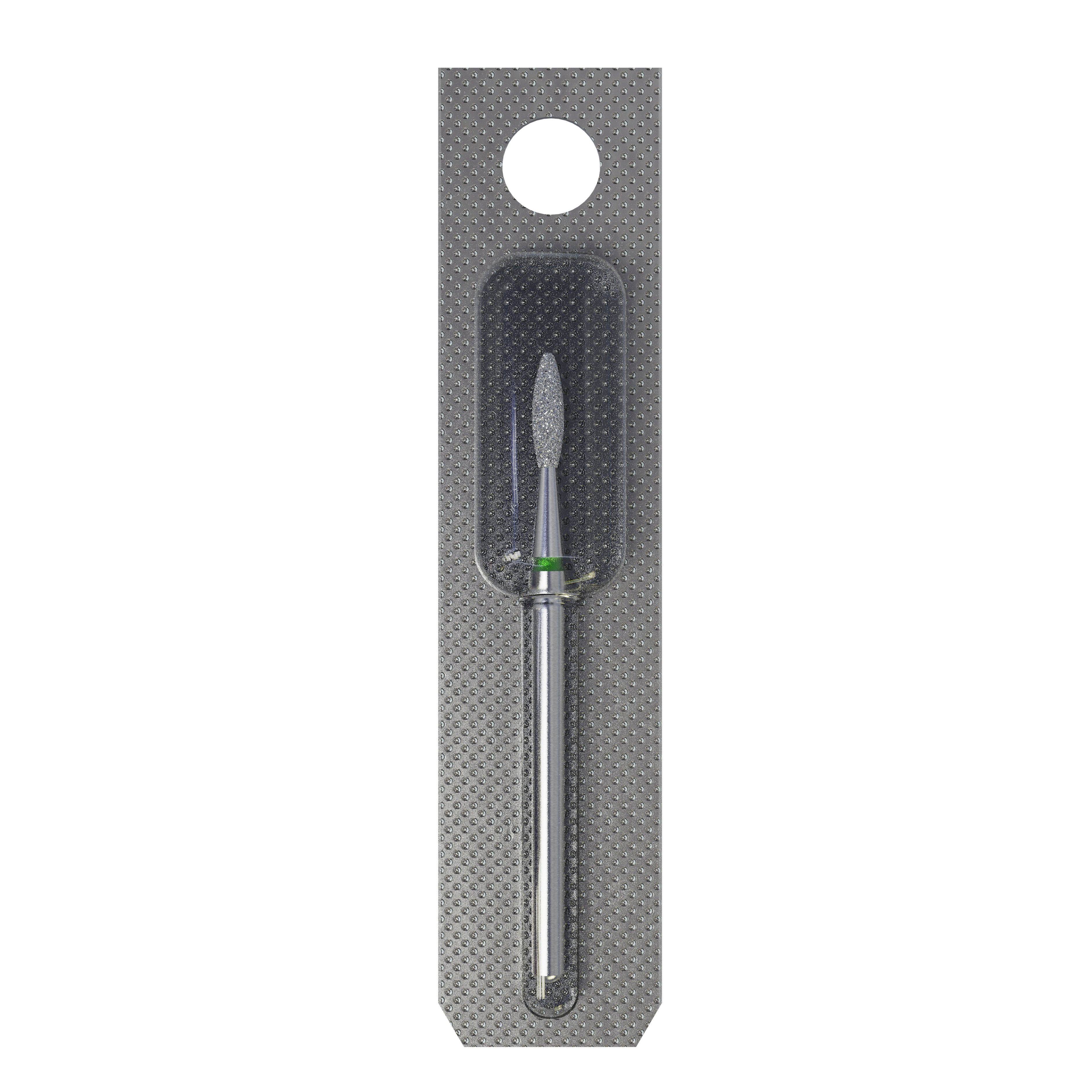 STALEKS EXPERT Fresa diamantada «Llama» verde, diámetro 2,1 mm, parte de trabajo 8 mm