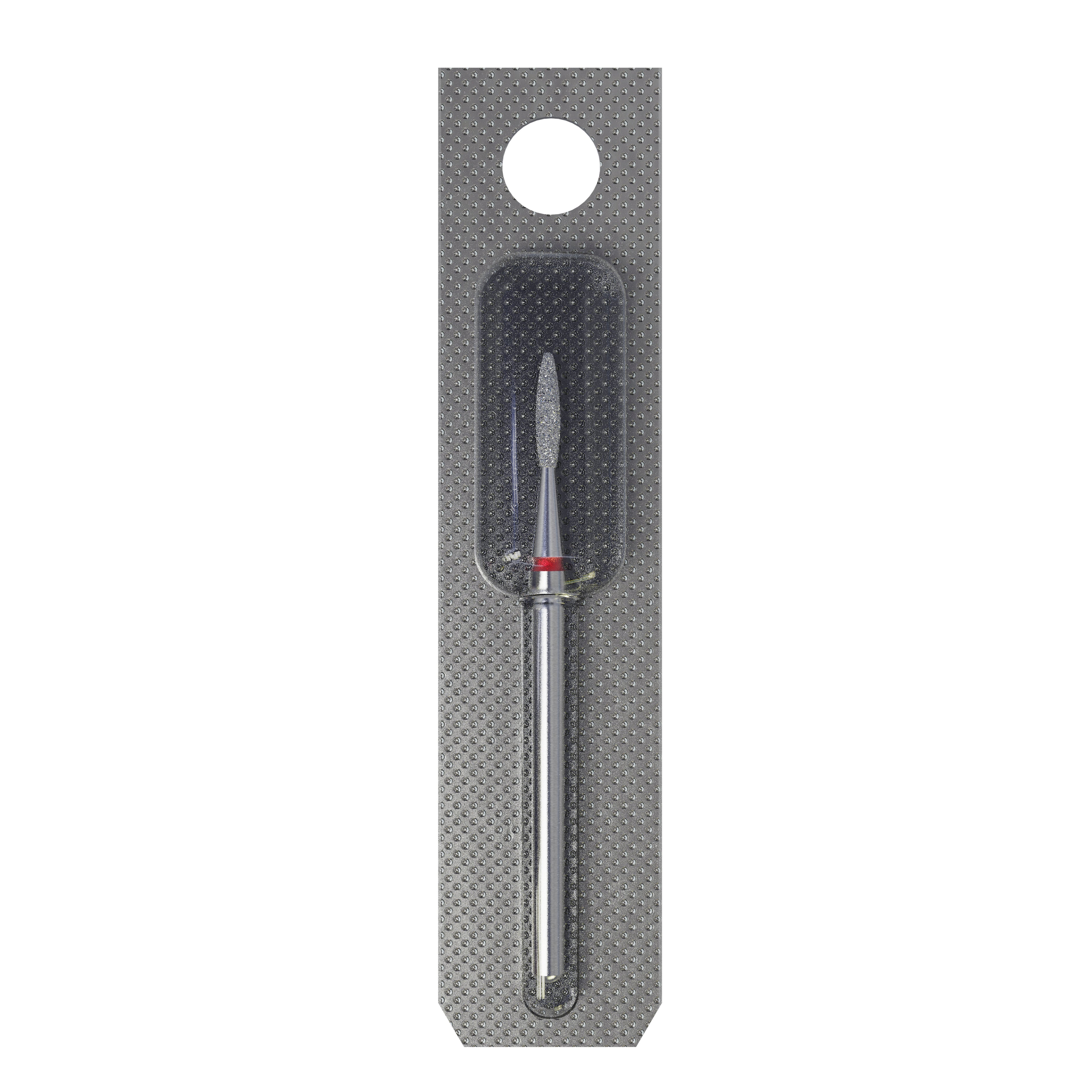 STALEKS EXPERT Fresa de diamante «Llama» roja, diámetro 1,6 mm, parte de trabajo 8 mm