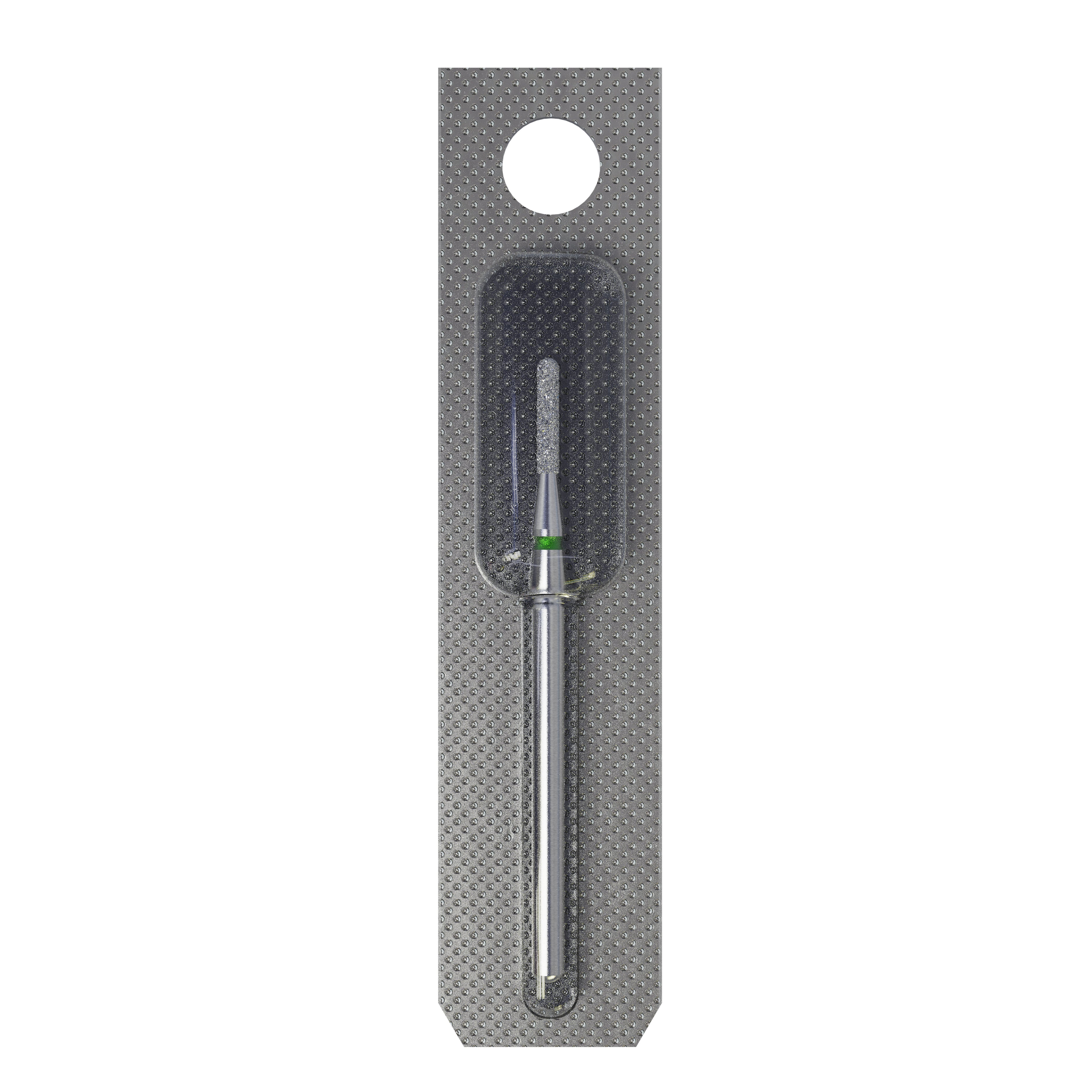 Mũi mài móng kim cương hình trụ tròn EXPERT vạch xanh lá, đường kính đầu 1,4 mm, chiều dài đầu mài 8 mm 