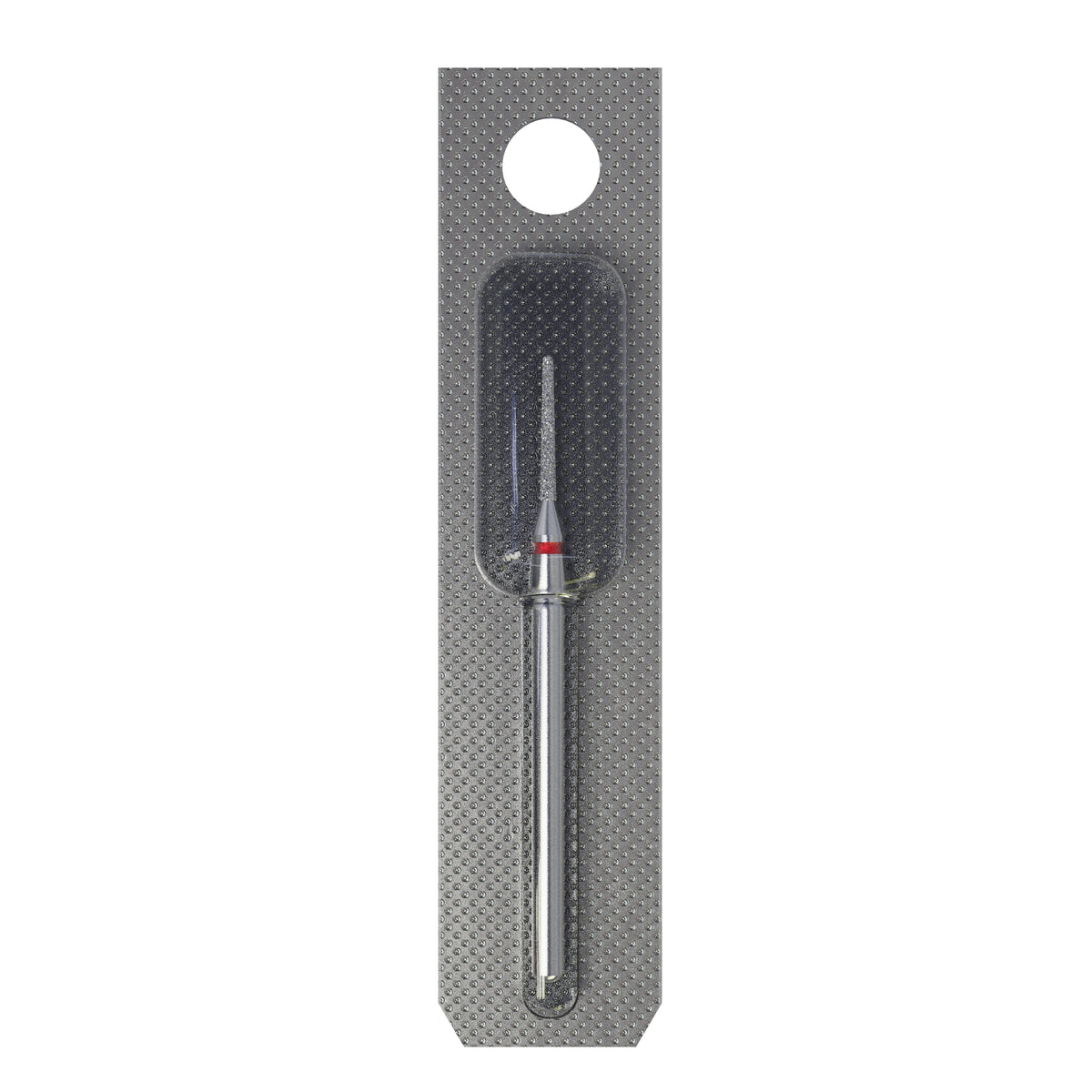 STALEKS EXPERT Diamond nail drill bit needle red, head diameter 1 mm, working part 10 mm