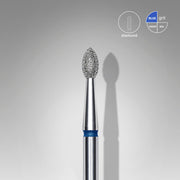 Mũi mài móng kim cương hình nụ nhọn EXPERT vạch xanh dương, đường kính đầu 2,5 mm, chiều dài đầu mài 4,5 mm
