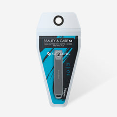 Nail clipper large with matte handle and nail file BEAUTY & CARE 51