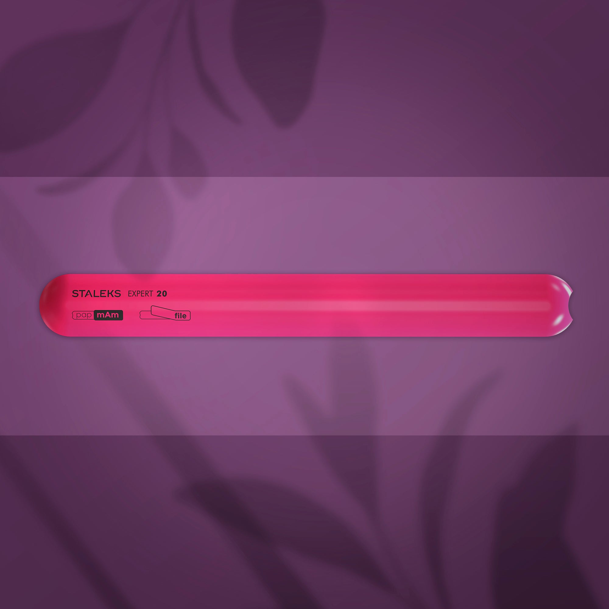 STALEKS EXPERT 20 Straight beveled plastic base for nail file (162 mm)