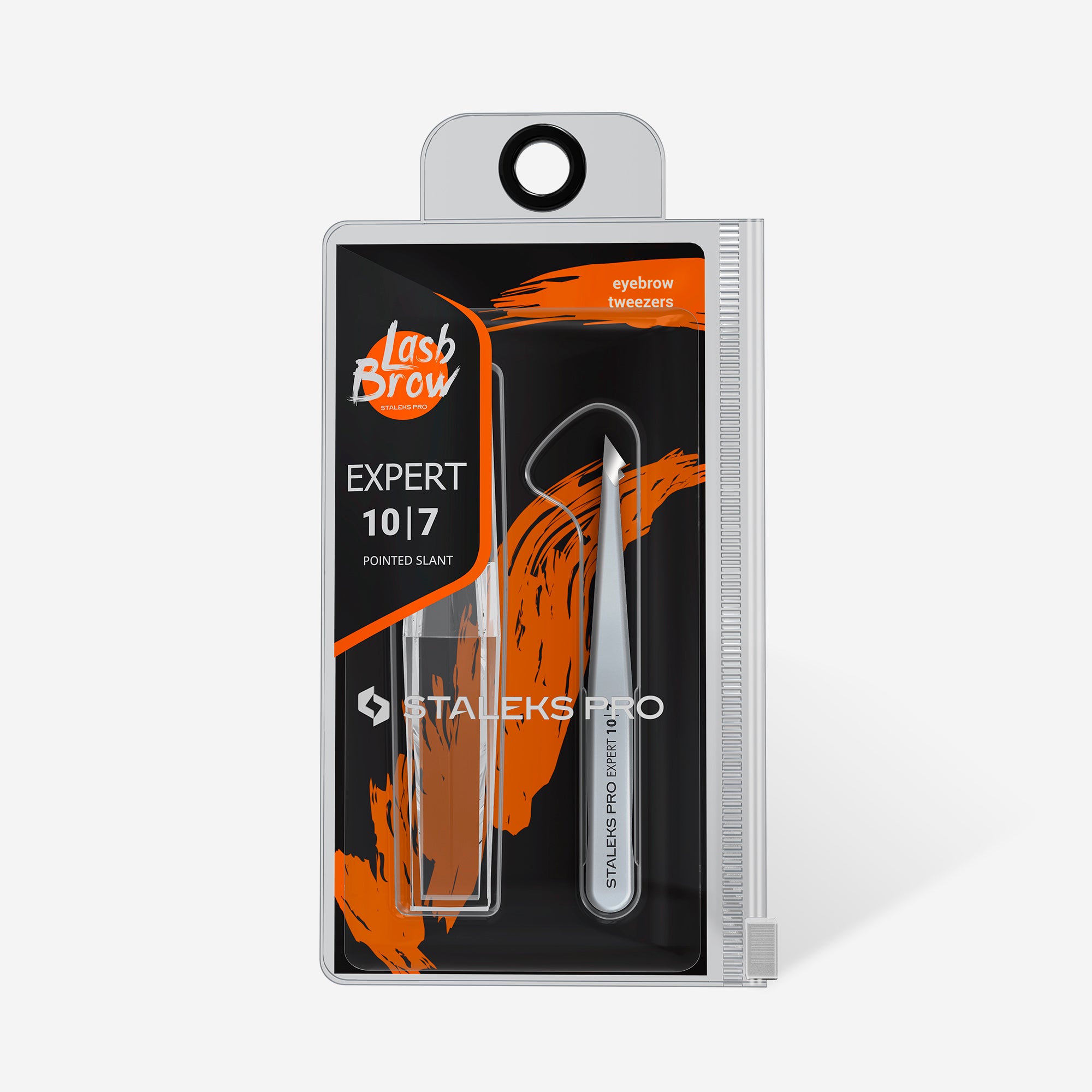 STALEKS EXPERT 10 TYPE 7 Pinzas profesionales para cejas biseladas y puntiagudas