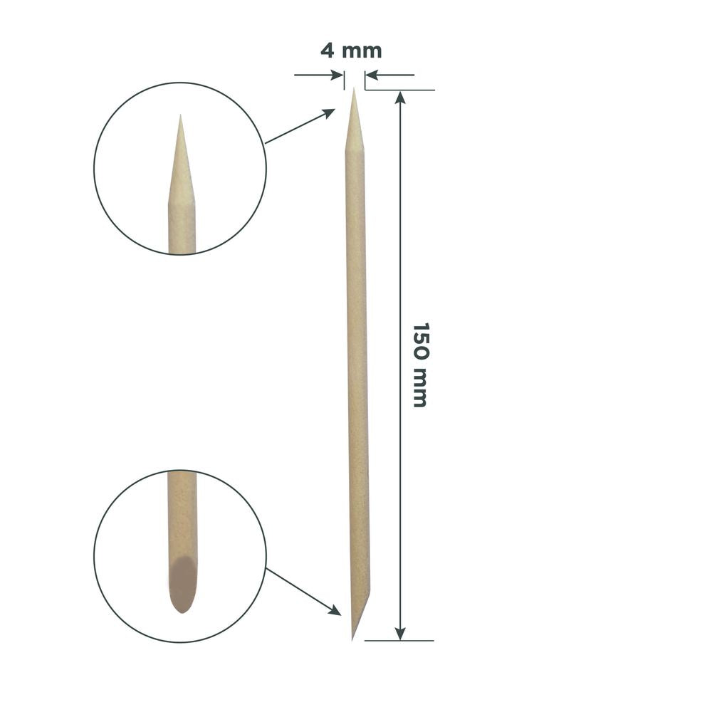 STALEKS EXPERT Palito de naranjo de madera, 150 mm (10 uds.)