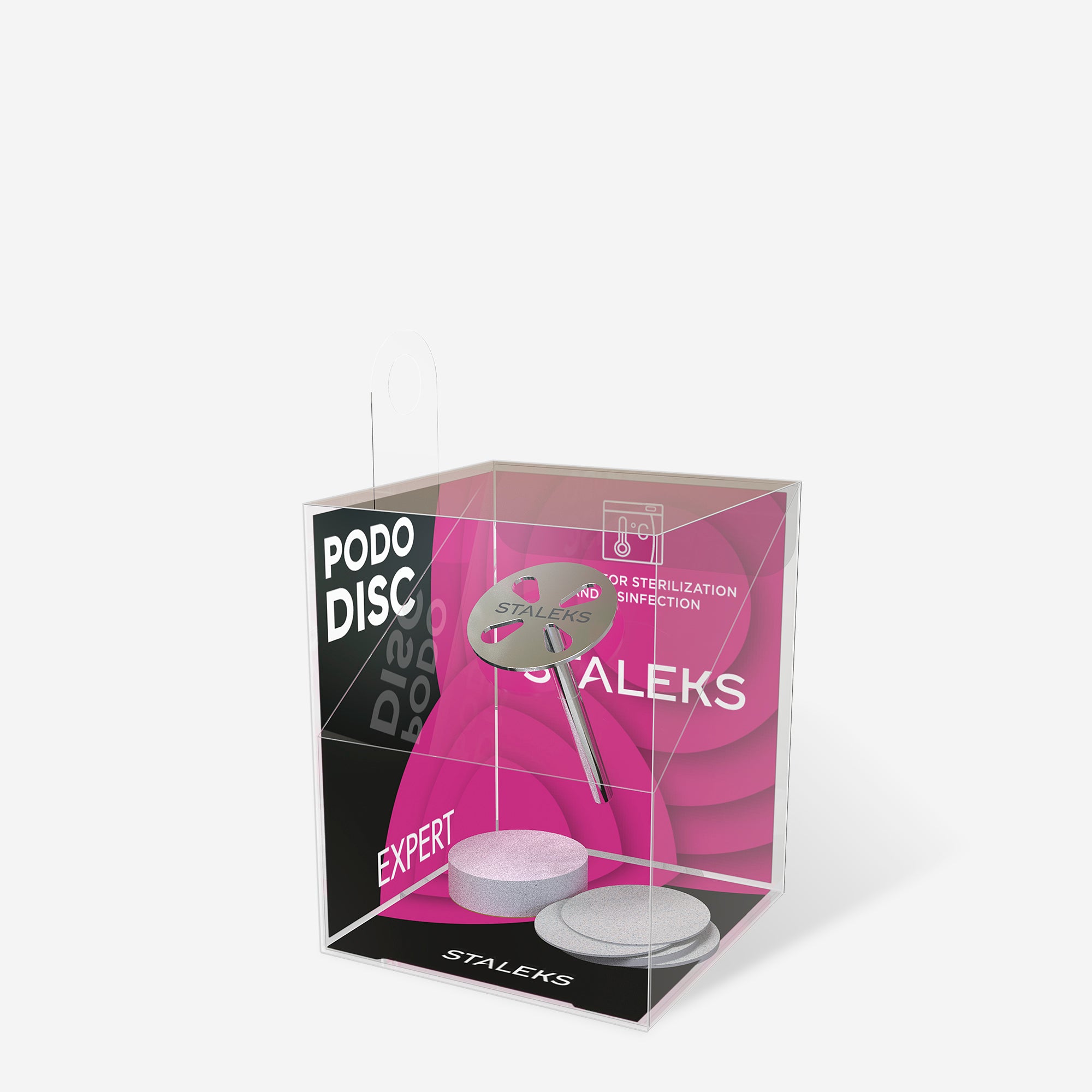 STALEKS EXPERT PODODISC S Disco de pedicura con limas reemplazables, grano 180, 15 mm (5 uds.)