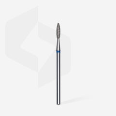 Diamond nail drill bit flame blue EXPERT head diameter 2,1 mm / working part 8 mm