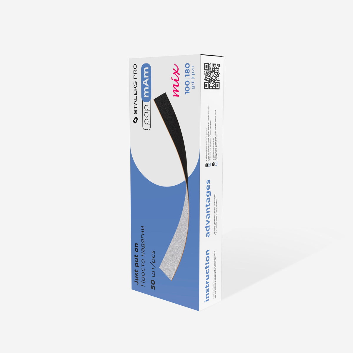 STALEKS EXPERT 22 papmAm mix Limas de doble cara para lijado recto, grano 100/180 (50 uds.)