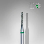 Mũi mài móng kim cương hình trụ tròn EXPERT vạch xanh lá, đường kính đầu 1,4 mm, chiều dài đầu mài 8 mm 