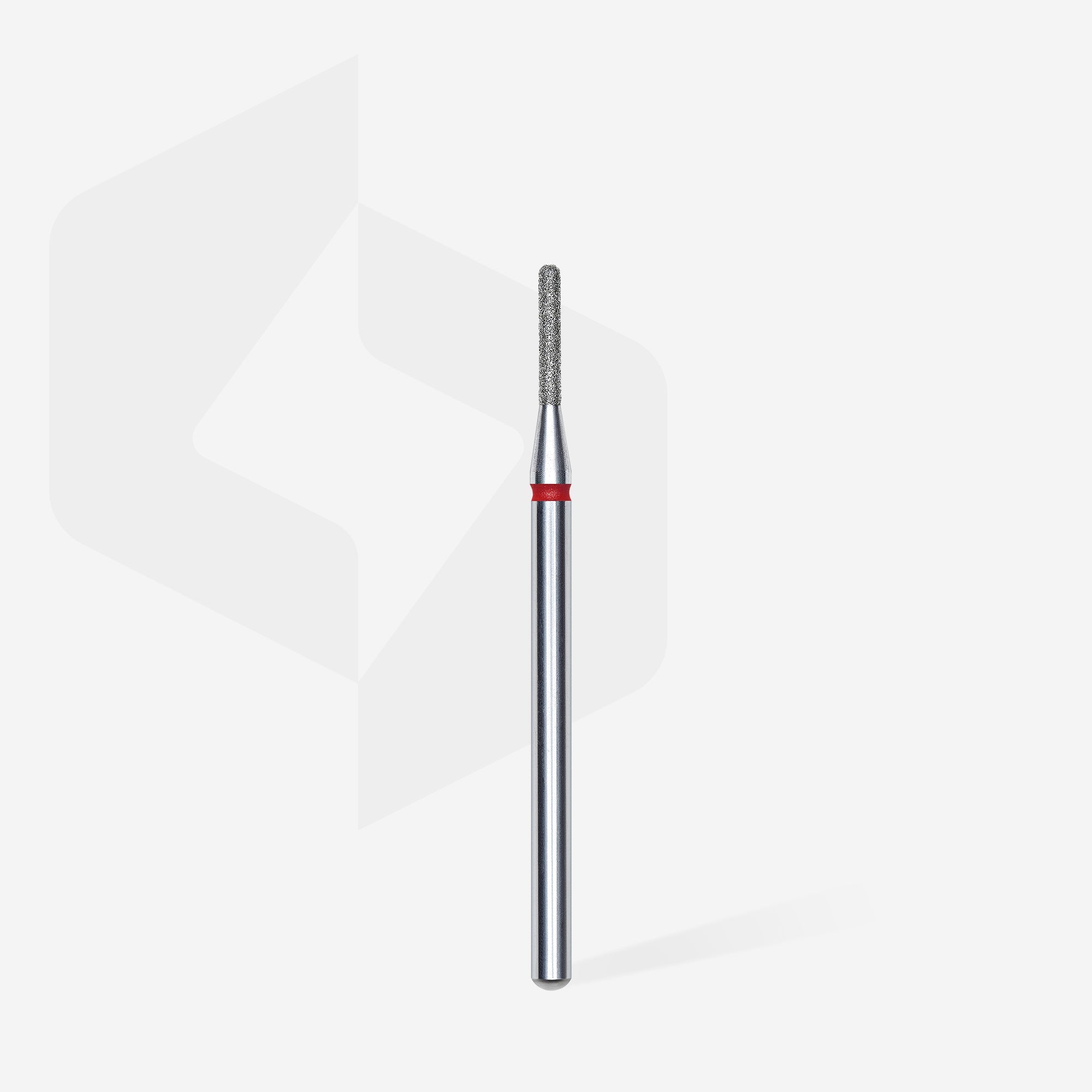 STALEKS EXPERT Diamond nail drill bit rounded cylinder red, head diameter 1,4 mm, working part 8 mm