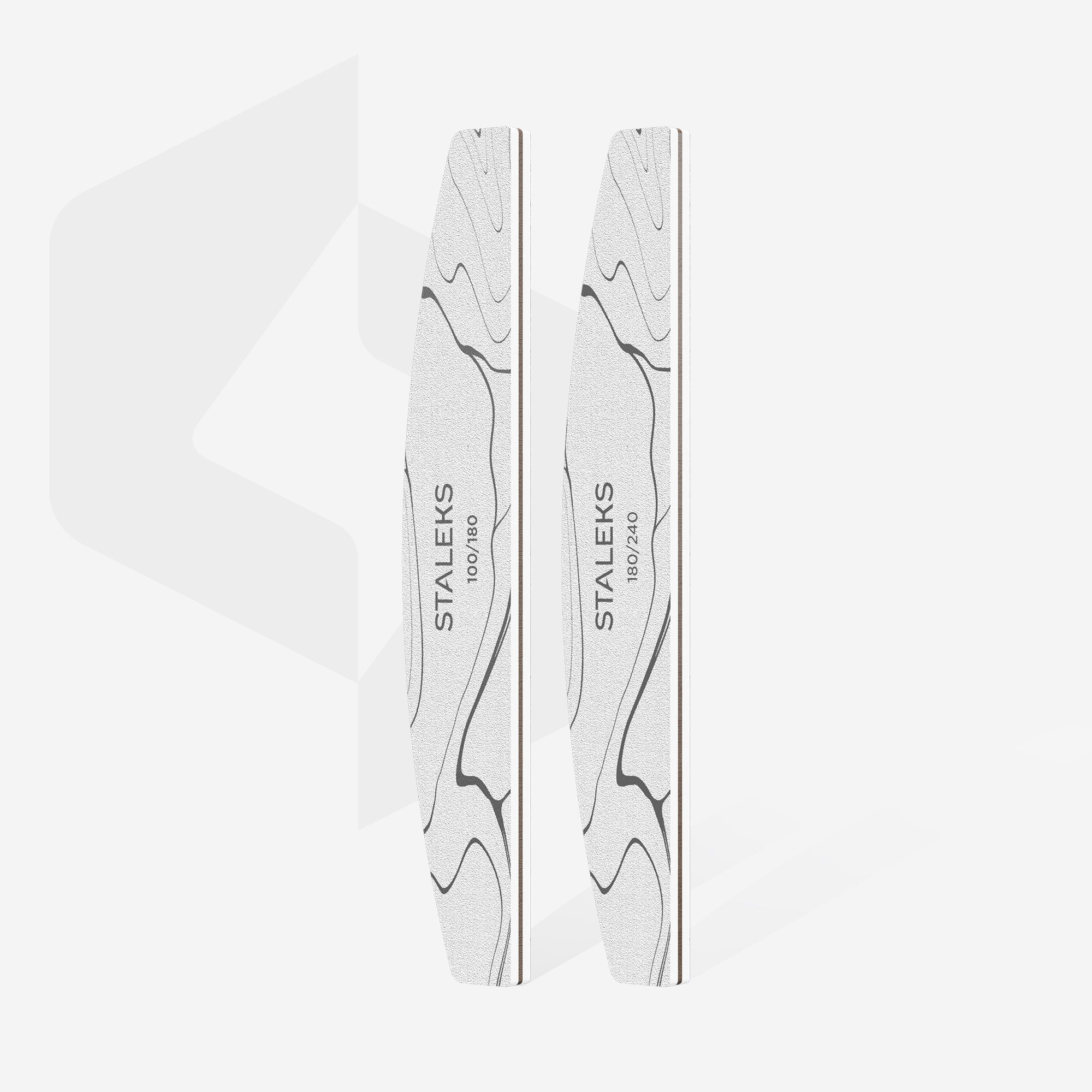 STALEKS HOME PRO 40 Mineral nail files set, 100/180/240 grit (2 pcs)