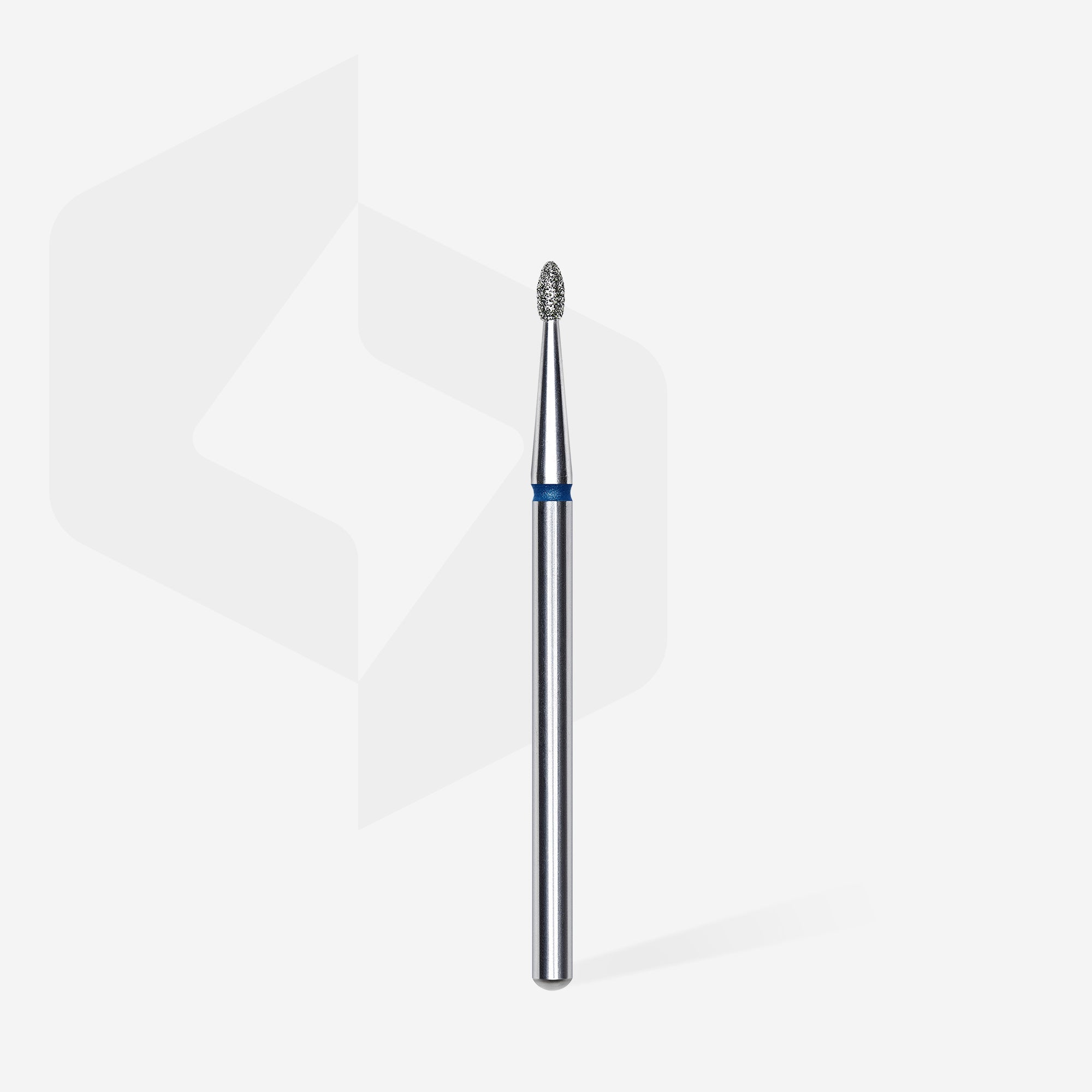 STALEKS EXPERT Diamond nail drill bit rounded bud blue, head diameter 1,6 mm, working part 3,4 mm