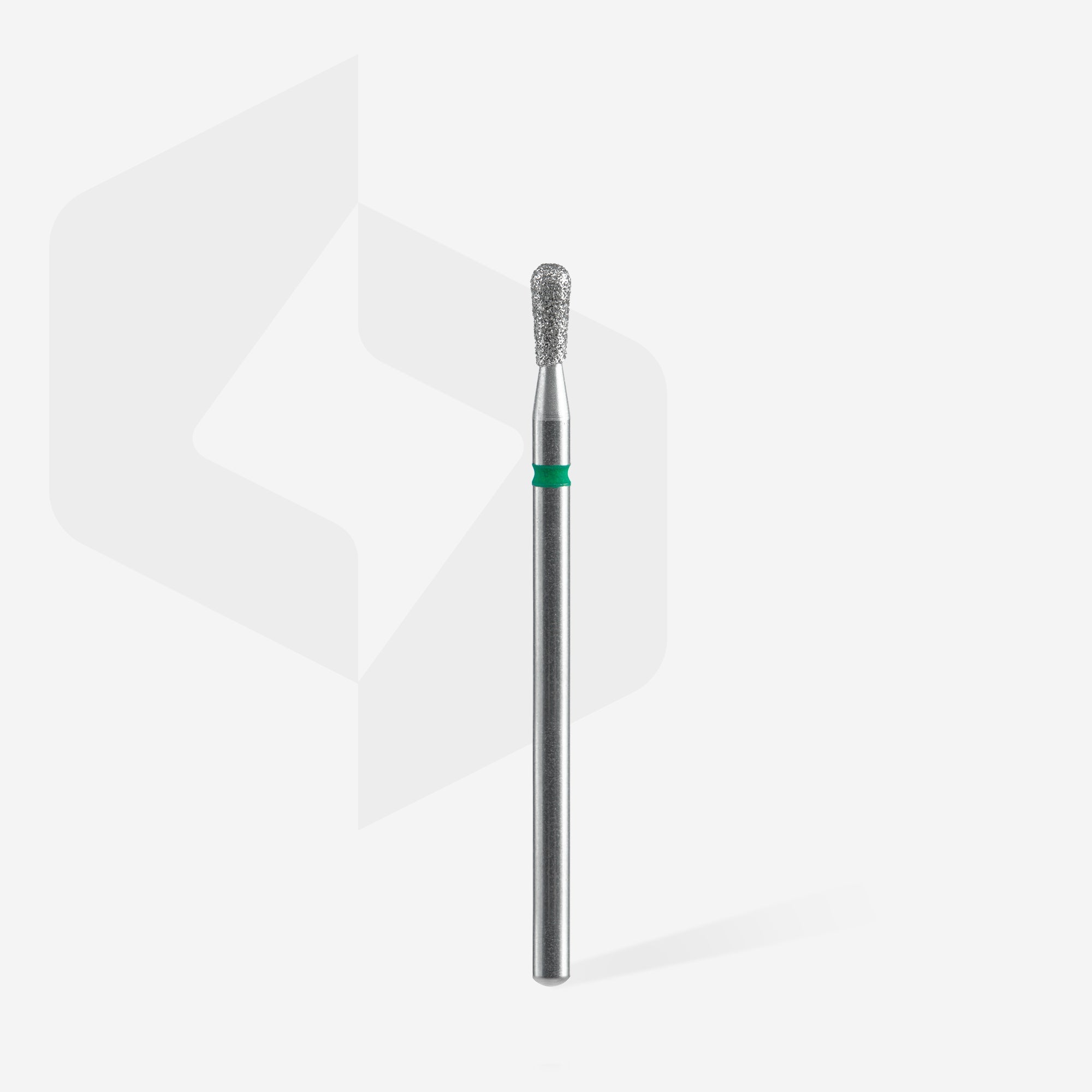 STALEKS EXPERT Diamond nail drill bit match green, head diameter 2,3 mm, working part 5 mm