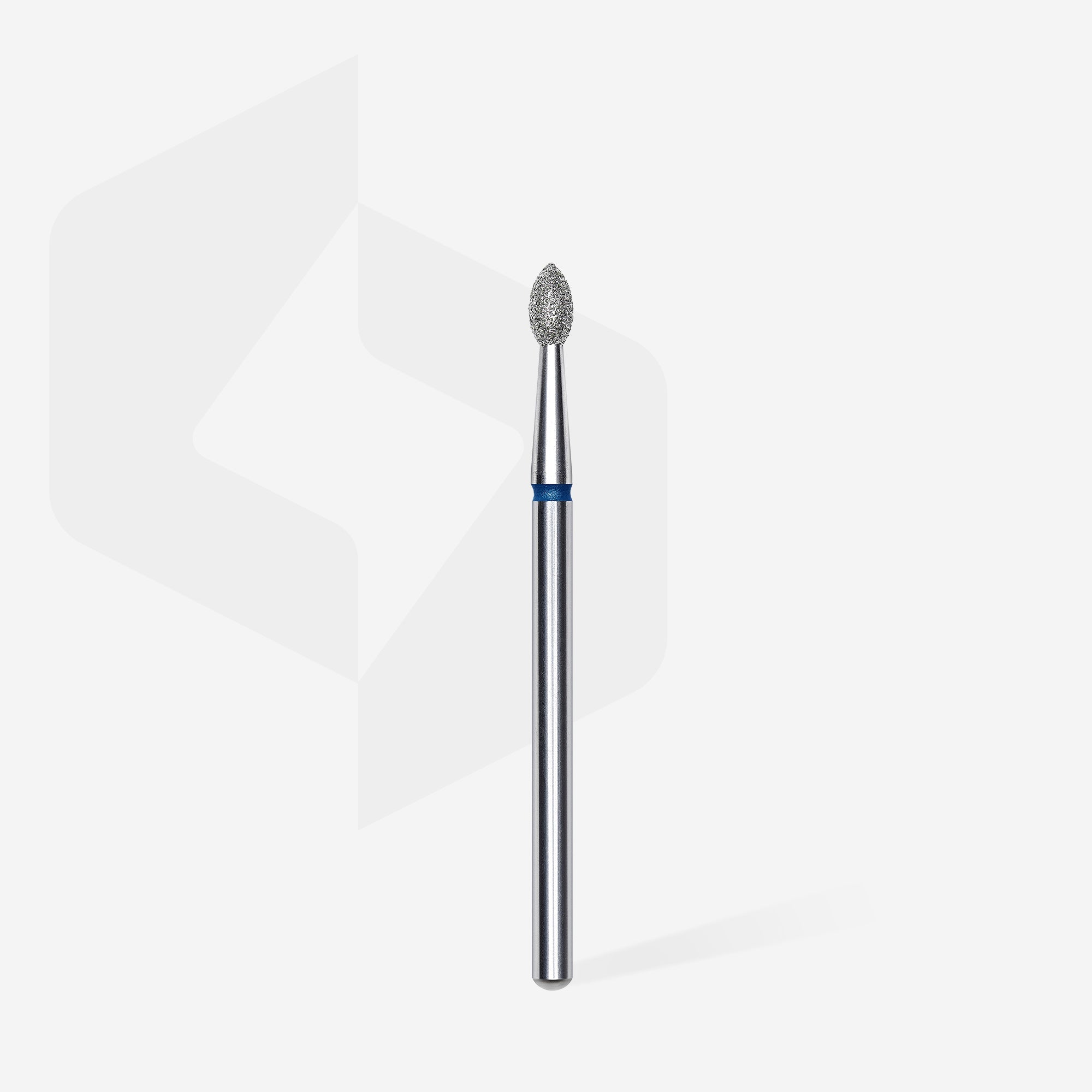 STALEKS EXPERT Diamond nail drill bit pointed bud blue, head diameter 2,5 mm, working part 4,5 mm