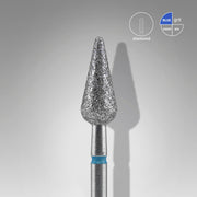 STALEKS EXPERT Fresa diamantada «pera aguda» azul, diámetro 5 mm, parte de trabajo 12 mm