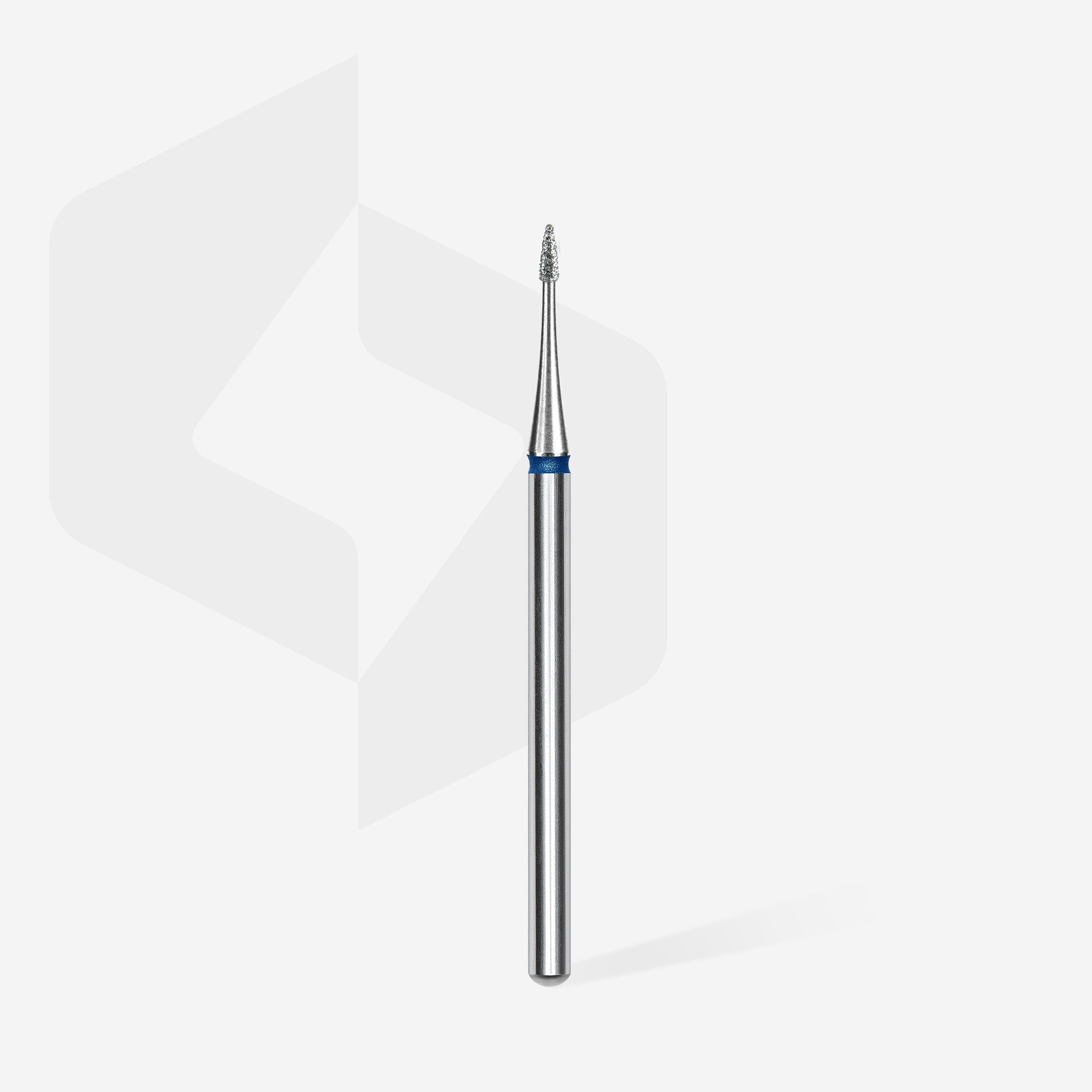 Mũi mài móng kim cương hình lê nhọn EXPERT vạch đỏ, đường kính đầu 5 mm, chiều dài đầu mài 12 mm