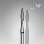STALEKS EXPERT Fresa diamantada «Llama» azul, diámetro 2,1 mm, parte de trabajo 8 mm