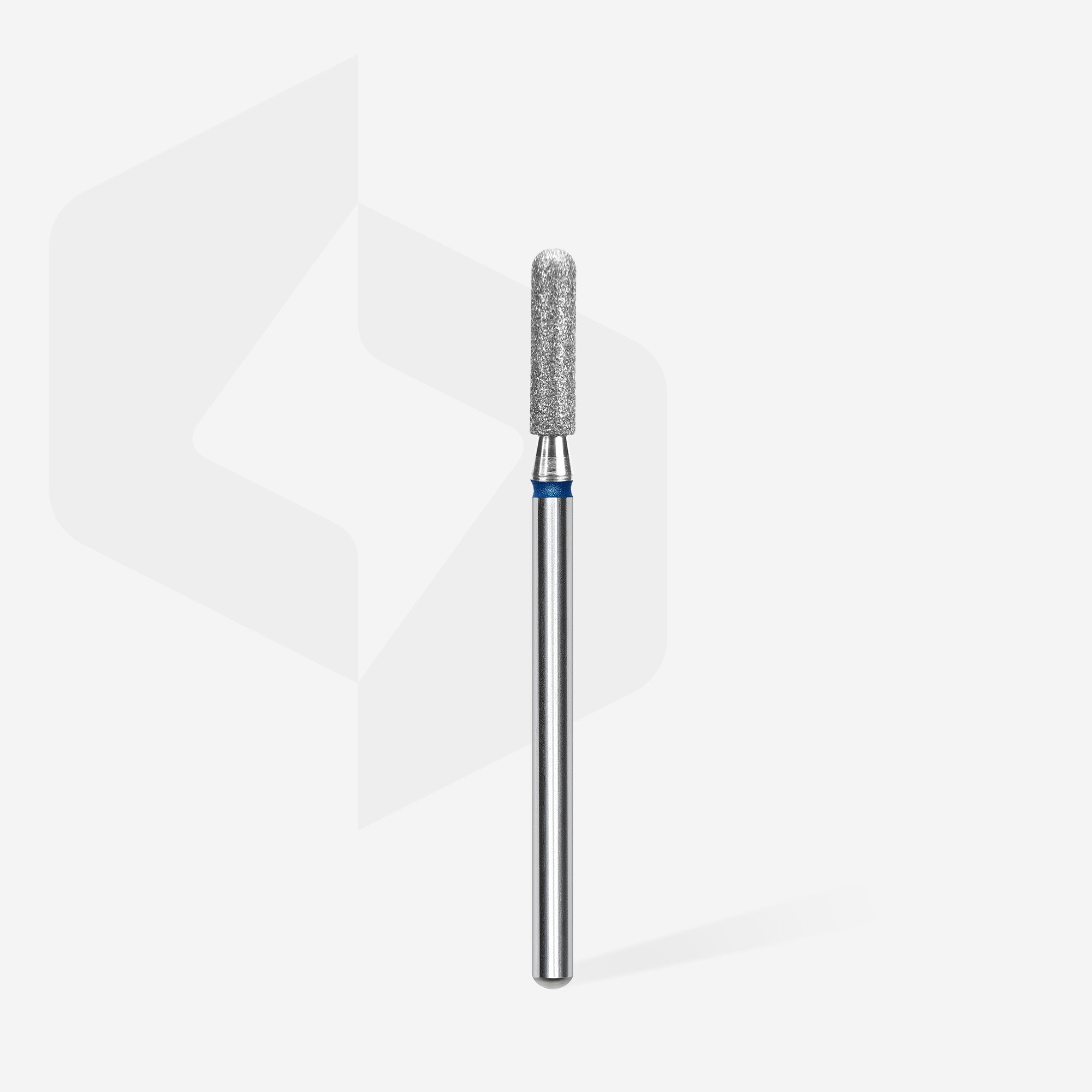 STALEKS EXPERT Diamond nail drill bit rounded cylinder blue, head diameter 2,5 mm, working part 10 mm