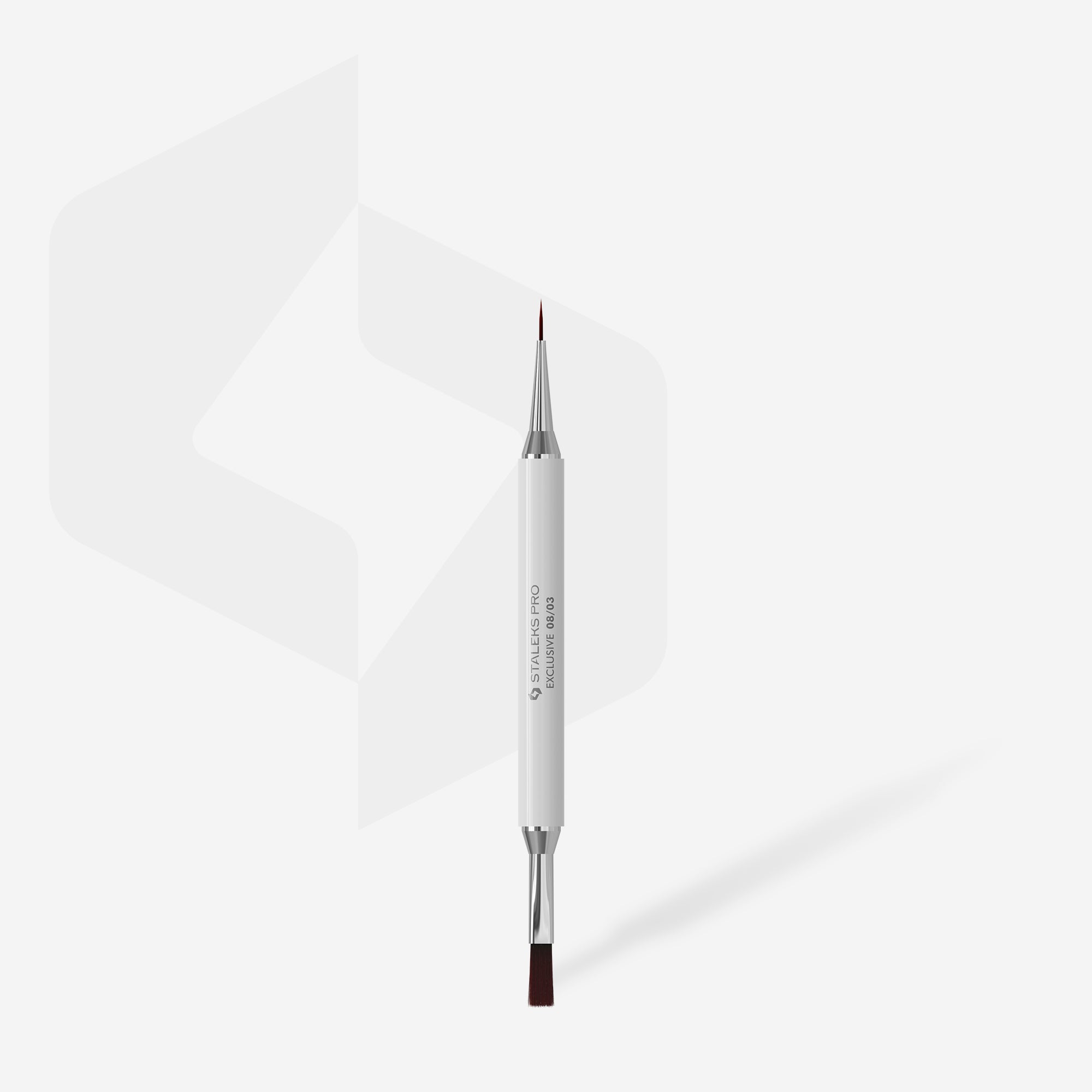 STALEKS EXCLUSIVE 08/03 Double-ended gel brush 10 mm / liner 10 mm