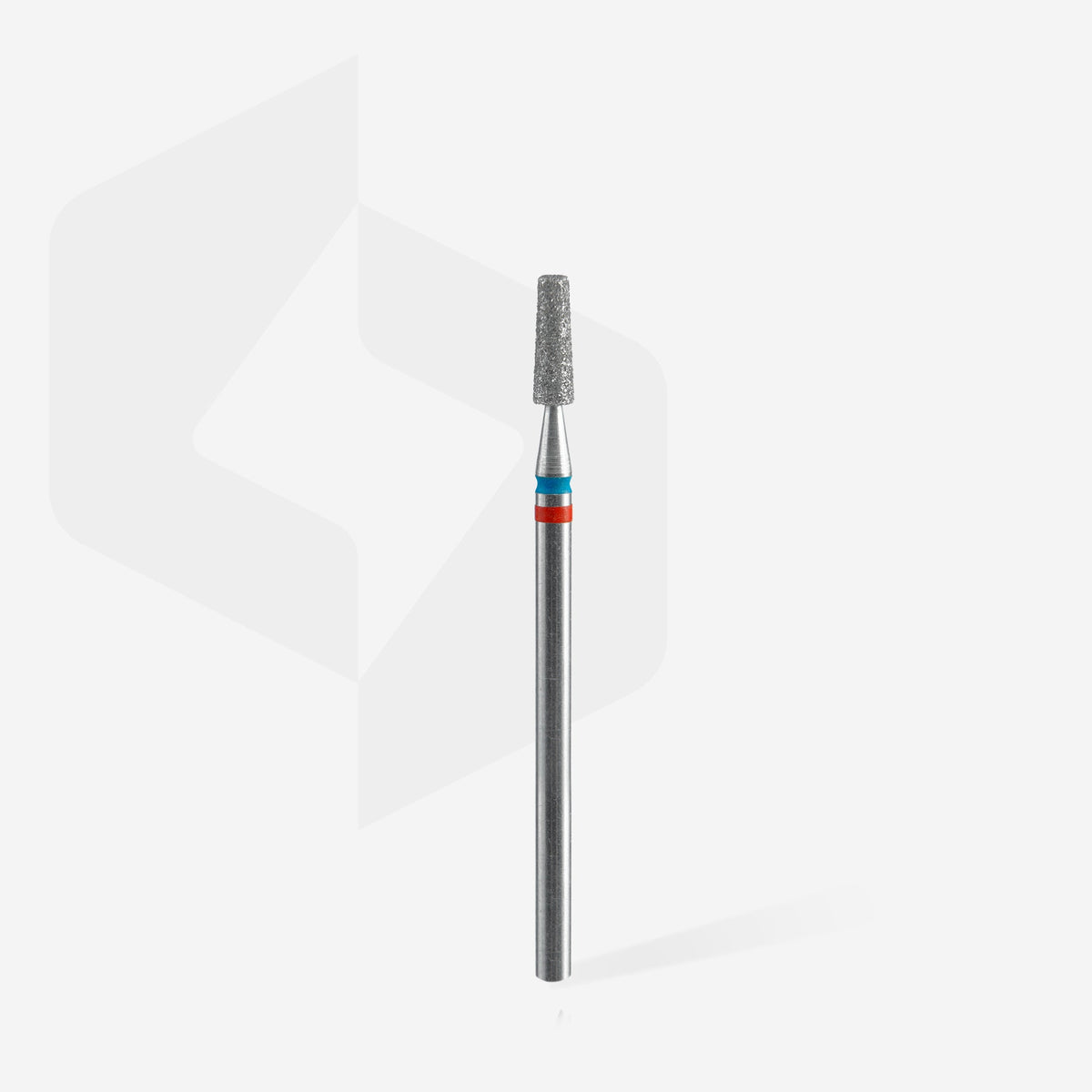 STALEKS EXPERT Diamond nail drill bit DUO cone red-blue, head diameter 2,5 mm, working part 8 mm