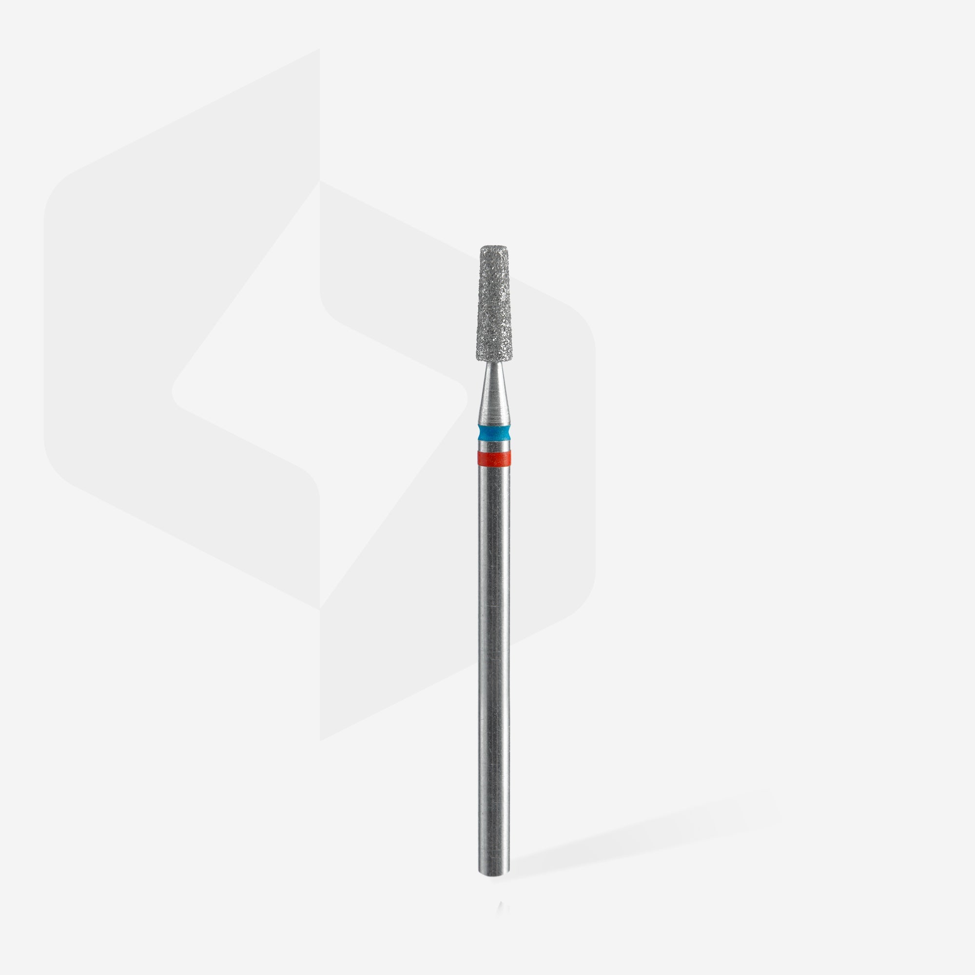 STALEKS EXPERT Diamond nail drill bit DUO cone red-blue, head diameter 2,5 mm, working part 8 mm