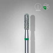 STALEKS EXPERT Fresa de diamante cilindro redondeado verde, diámetro 2,3 mm, parte de trabajo 8 mm