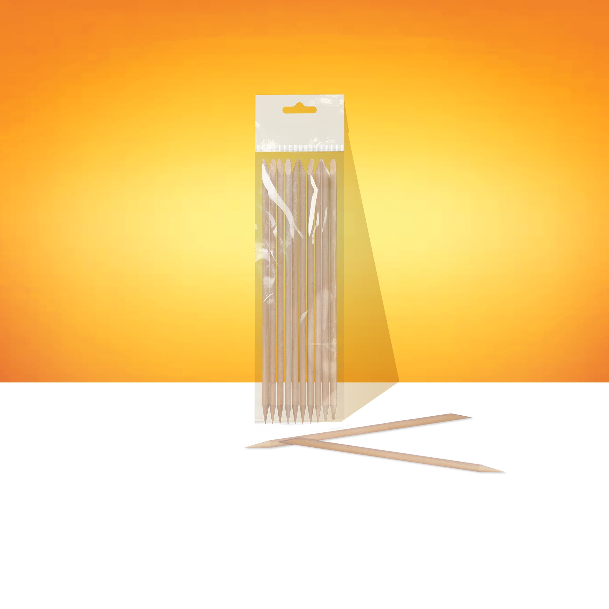 STALEKS EXPERT Palito de naranjo de madera, 150 mm (10 uds.)