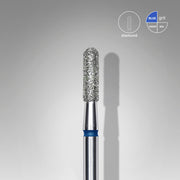 STALEKS EXPERT Fresa de diamante cilindro redondeado azul, diámetro 2,3 mm, parte de trabajo 8 mm