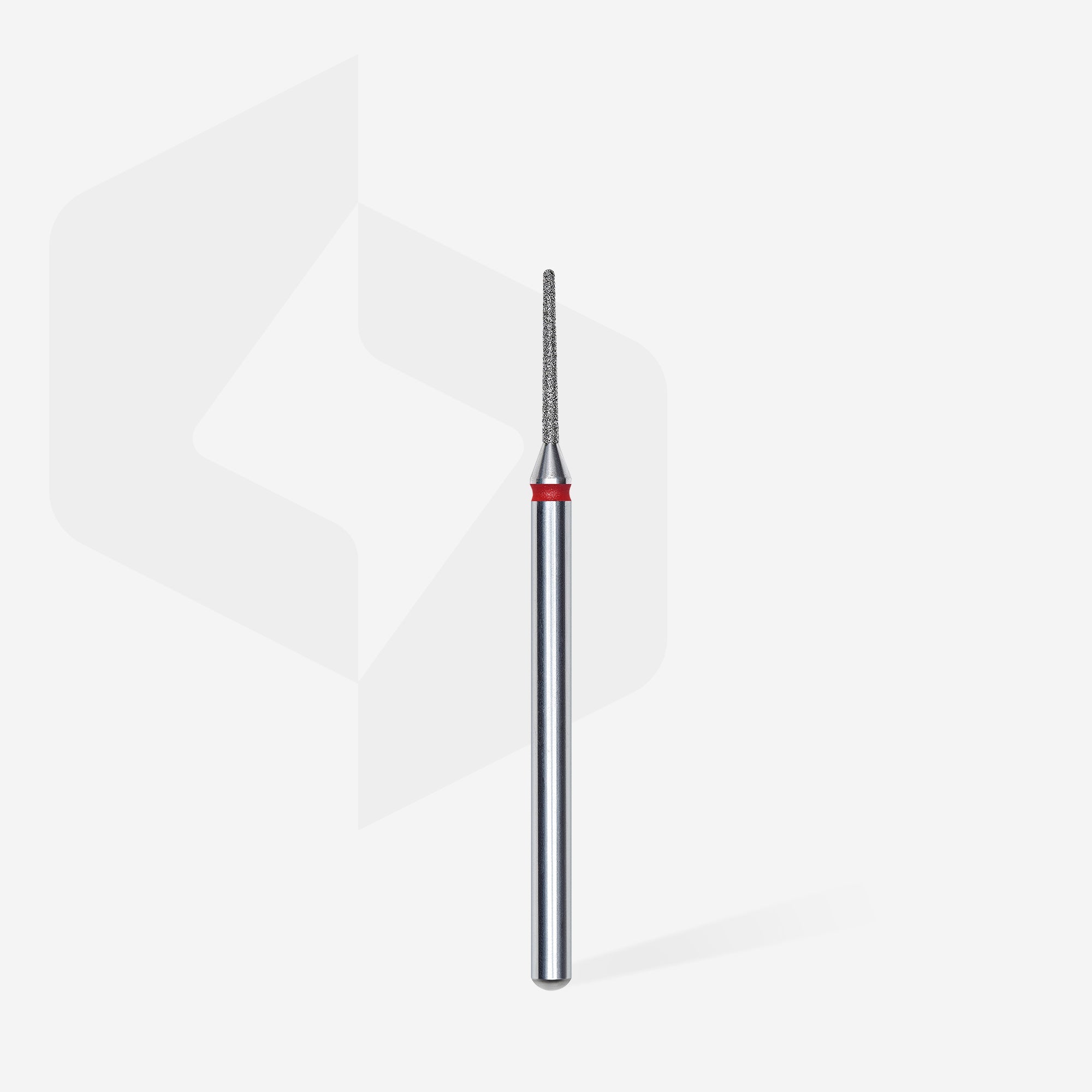 STALEKS EXPERT Diamond nail drill bit needle red, head diameter 1 mm, working part 10 mm