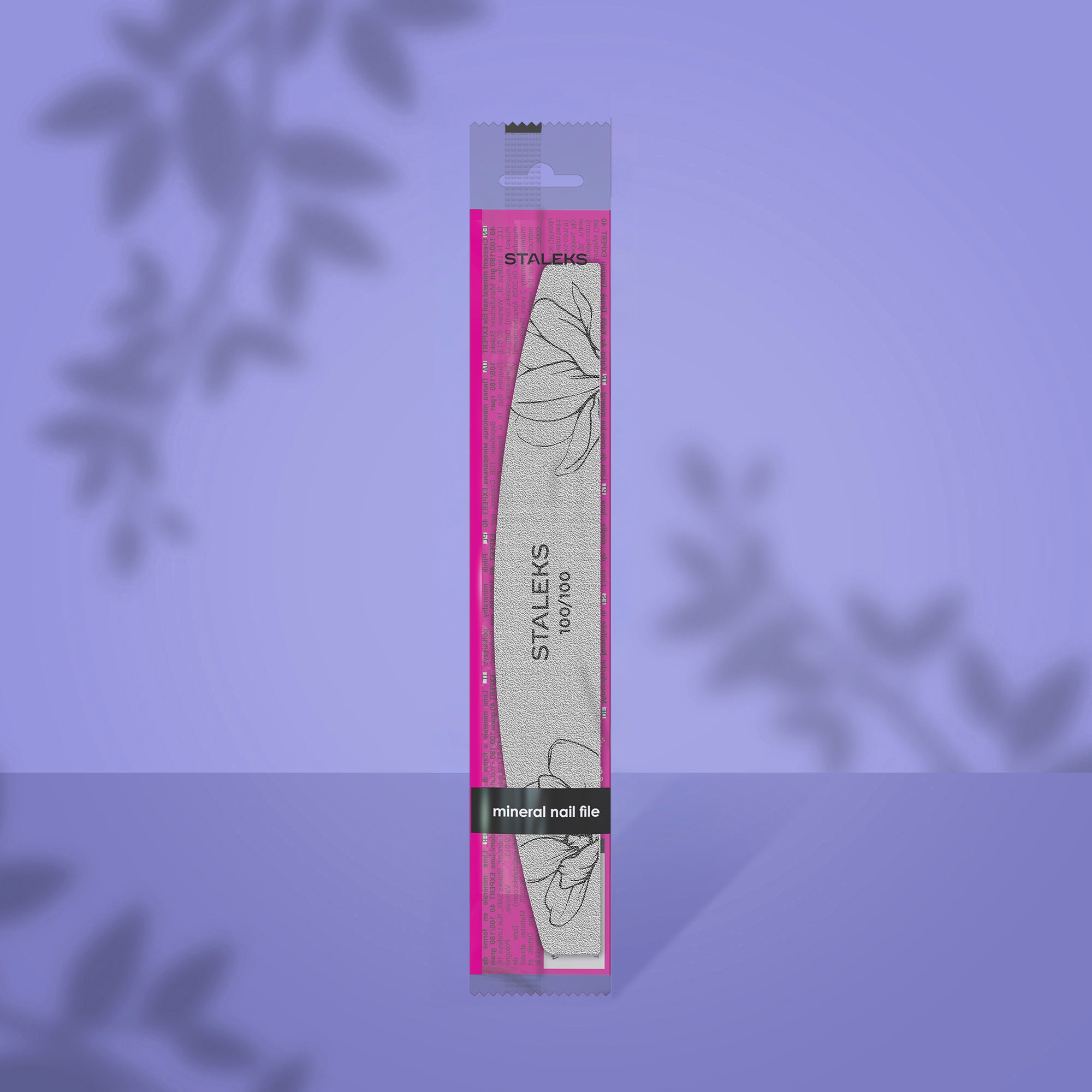 STALEKS EXPERT 40 Crescent mineral nail file, 100/100 grit (1 pc)