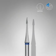 STALEKS EXPERT Fresa diamantada «Llama mini» azul, diámetro 1 mm, parte de trabajo 3 mm