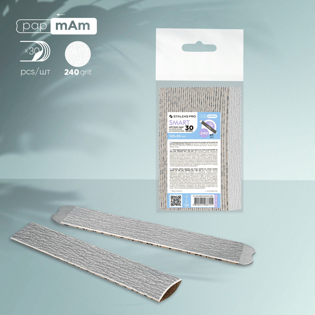 STALEKS SMART 20 papmAm Limas para lijado directo sobre una base blanda, grano 150 (30 uds.)