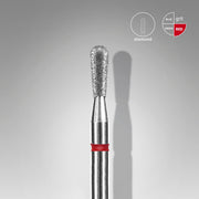STALEKS EXPERT Fresa de diamante «Cerilla» roja, diámetro 2,3 mm, parte de trabajo 5 mm