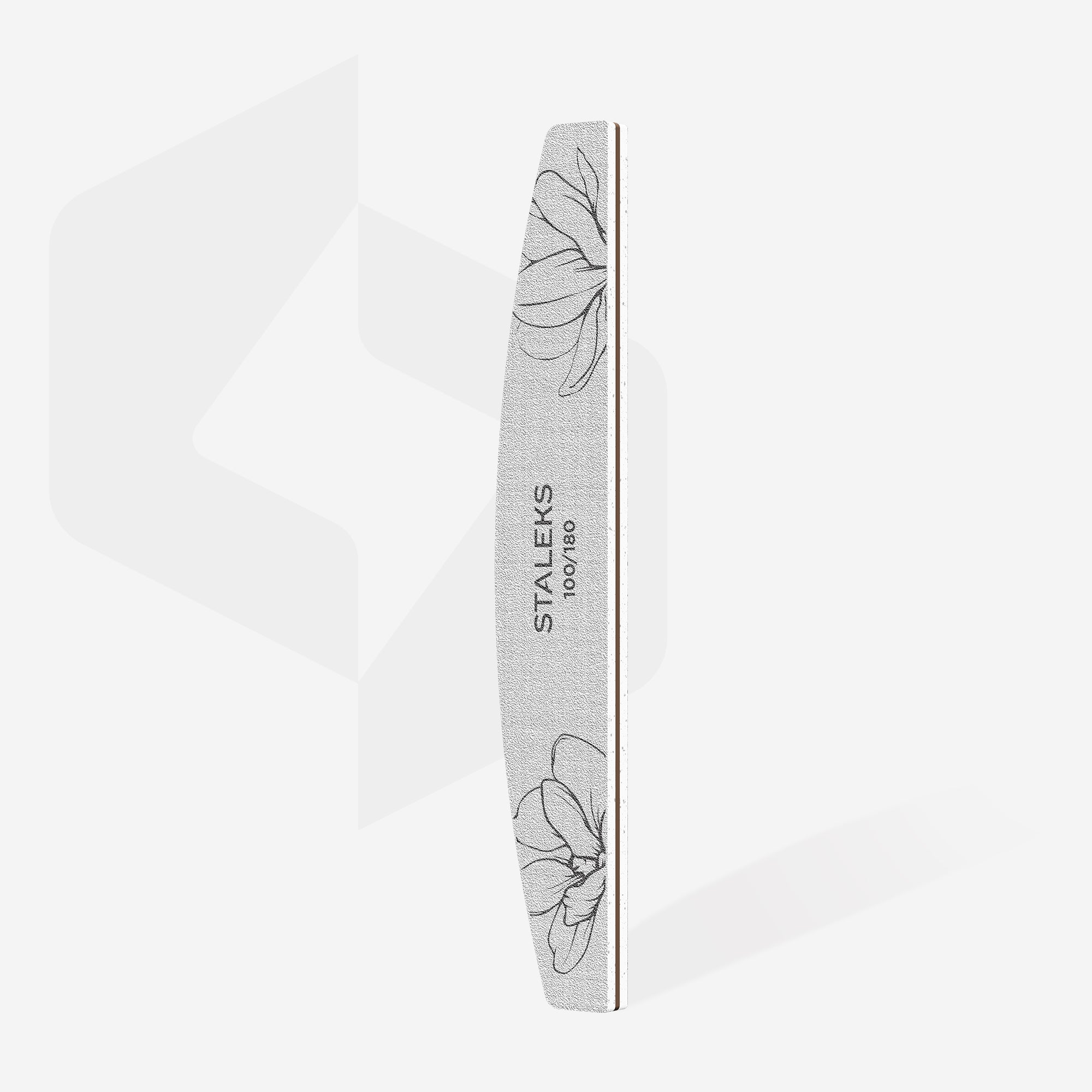 STALEKS EXPERT 40 Crescent mineral nail file, 100/180 grit (25 pc)