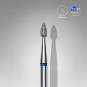 STALEKS EXPERT Fresa diamantada «Gota» azul, diámetro 2,3 mm, parte de trabajo 5 mm