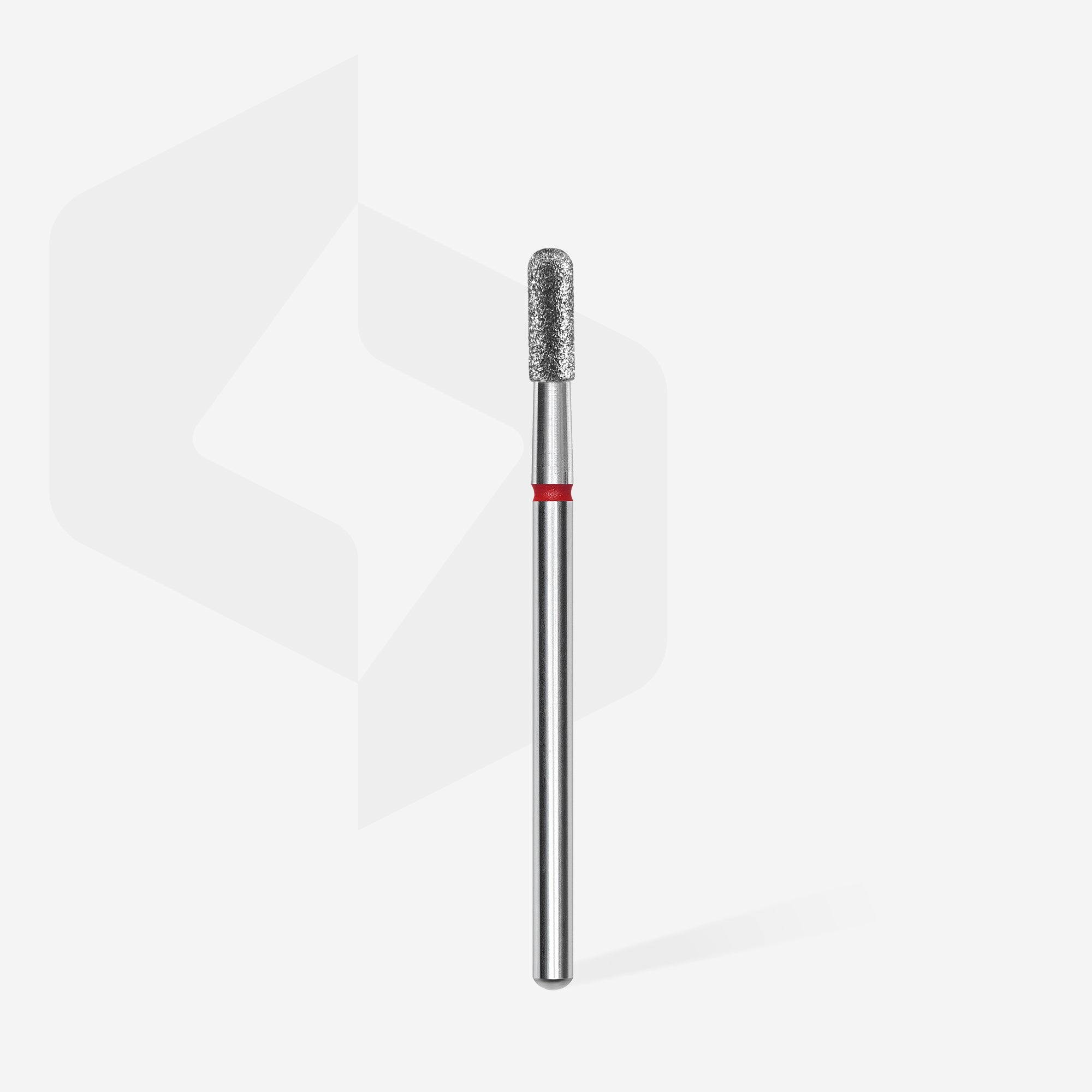 STALEKS EXPERT Diamond nail drill bit rounded cylinder red, head diameter 2,3 mm, working part 6,5 mm