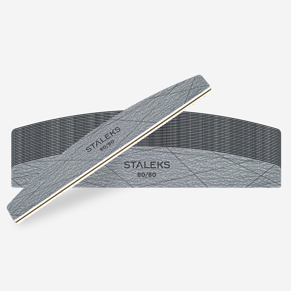 STALEKS SMART 40 Lima mineral para uñas media luna, granularidad (grit) 80/80 (25 uds.)