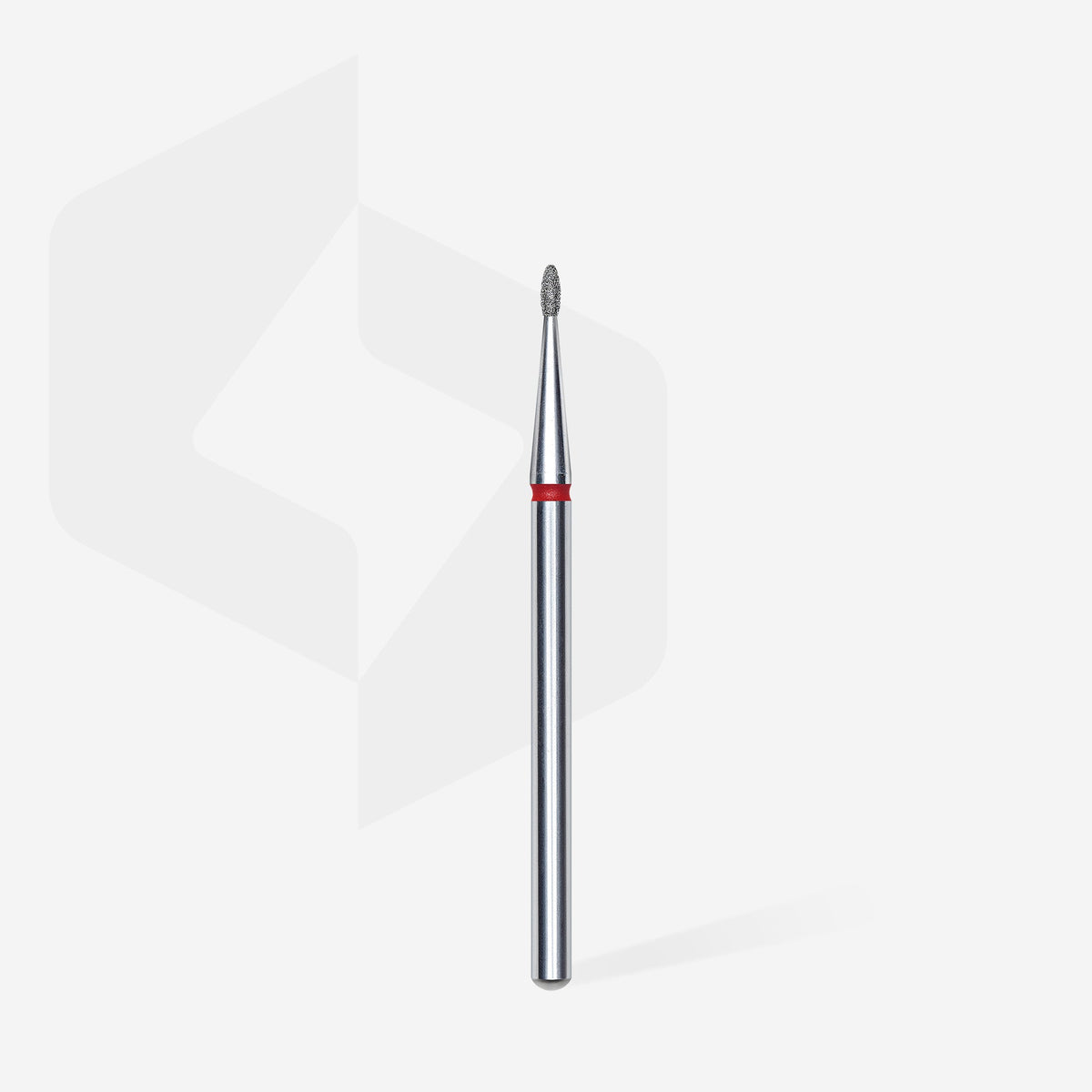 STALEKS EXPERT Diamond nail drill bit rounded bud red, head diameter 1,2 mm, working part 3 mm