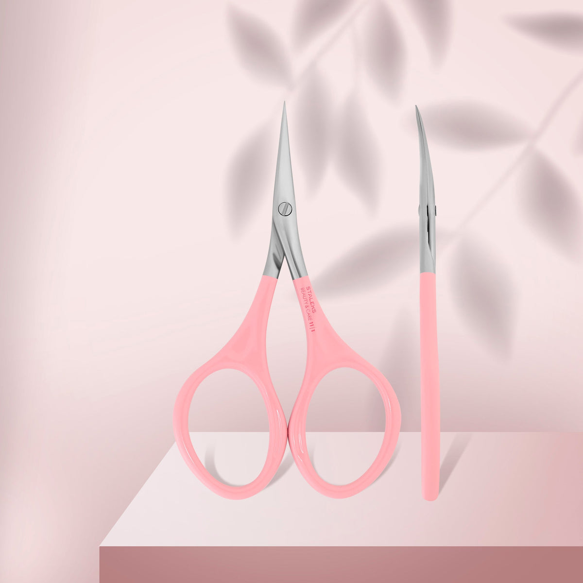 Pink cuticle scissors BEAUTY & CARE 11 TYPE 1