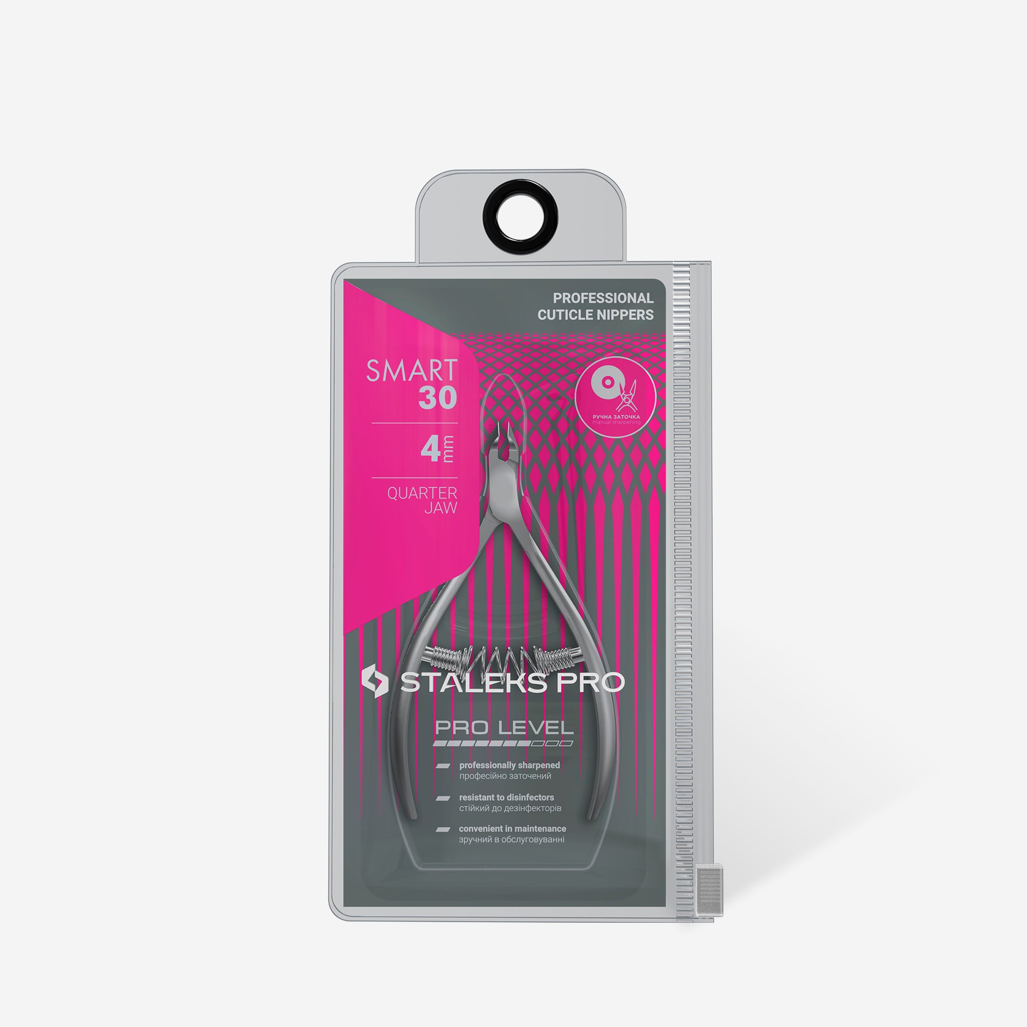 STALEKS SMART 30 Alicates profesionales para la piel, 4 mm