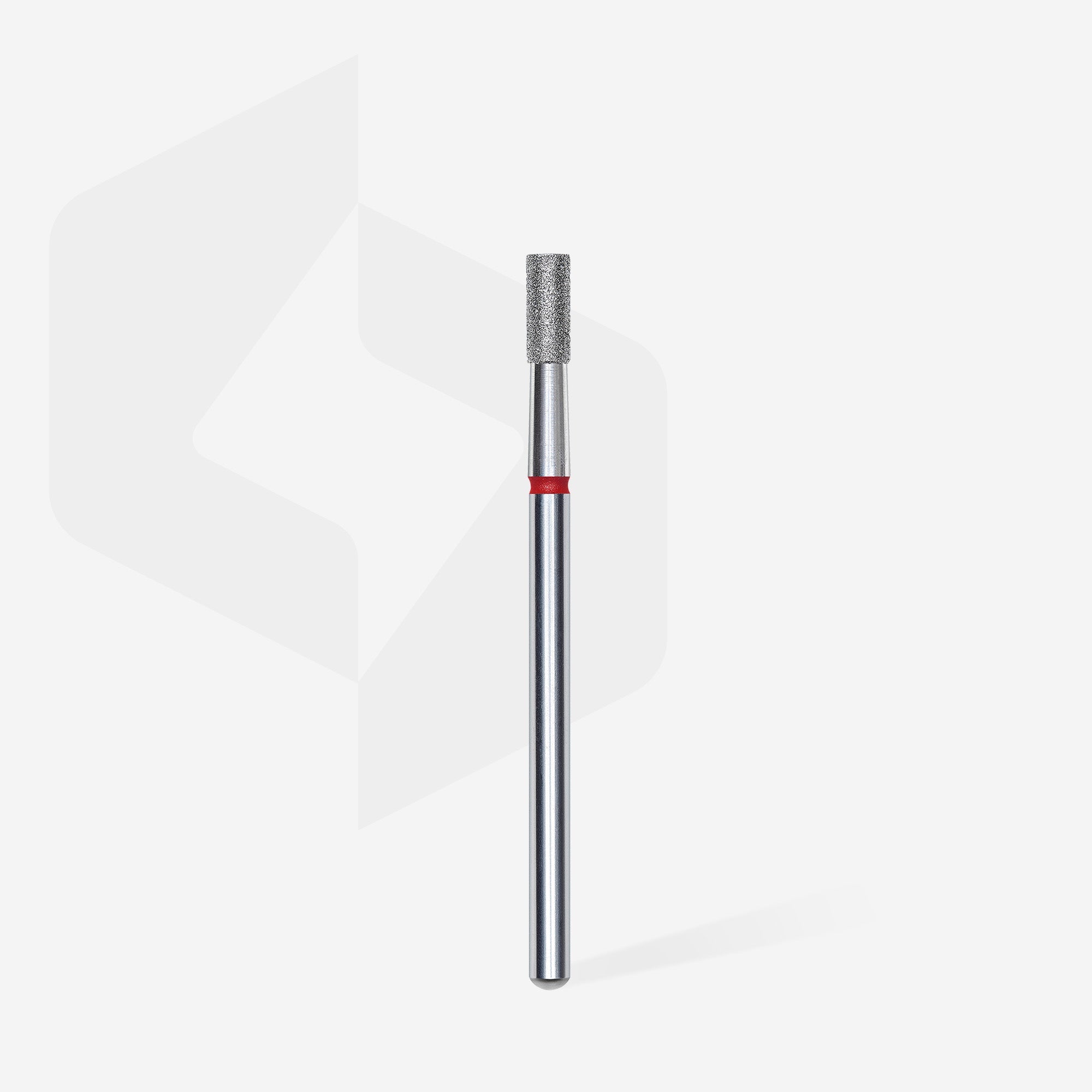 STALEKS EXPERT Diamond nail drill bit cylinder red, head diameter 2,5 mm, working part 6 mm